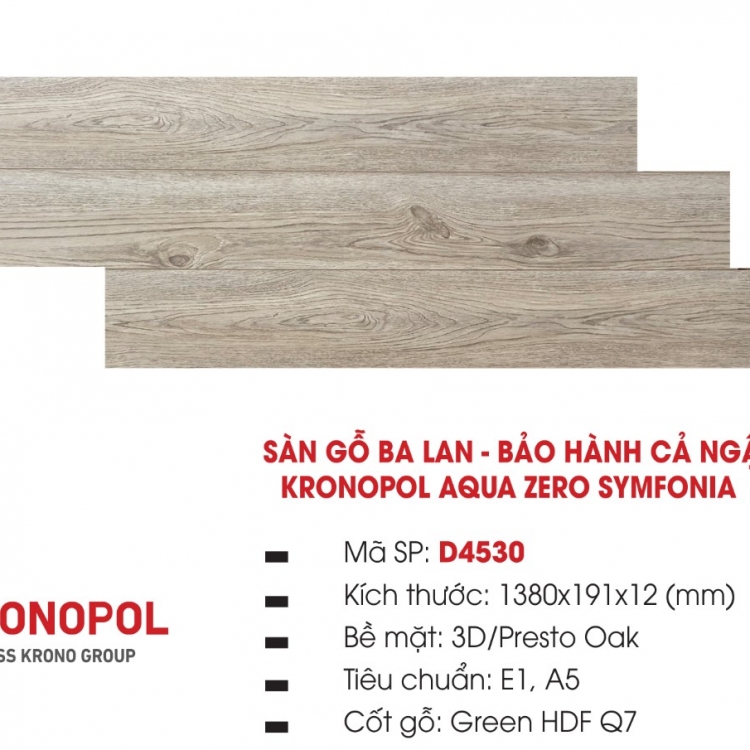 Sàn Gỗ KRONOPOL 12mm : D4530