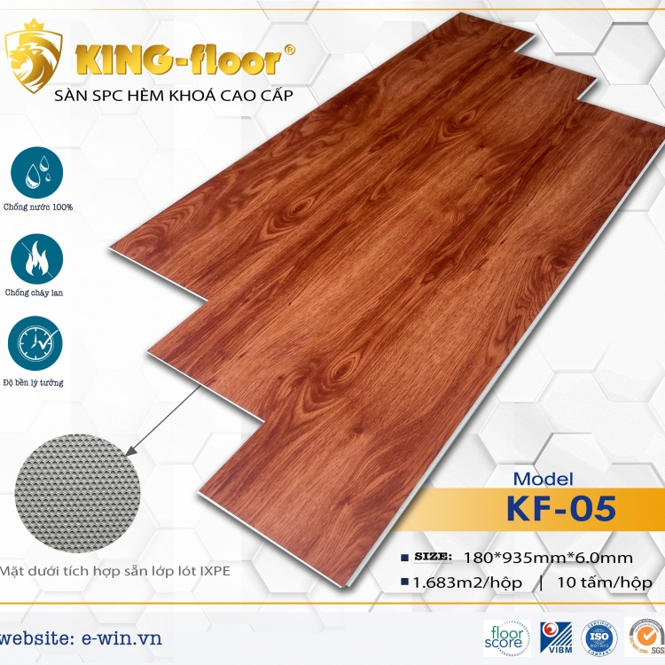 Sàn Nhựa Ewin (6mm) : KF05
